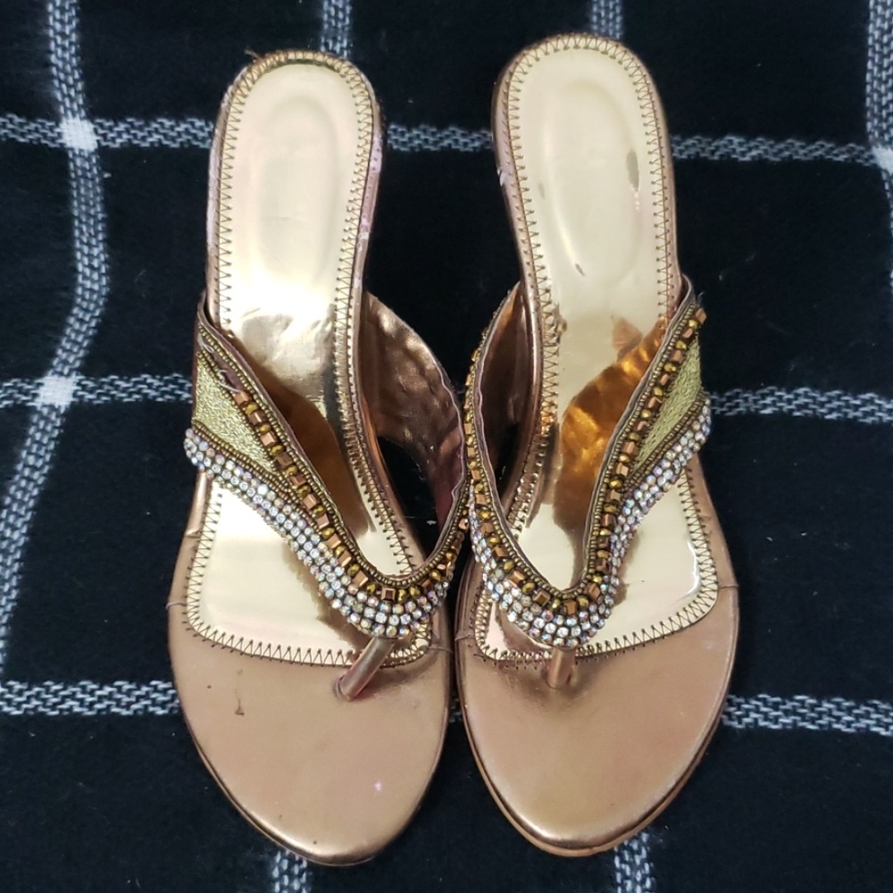 Copper gold heels